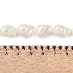 Electroplate Opaque Glass Imitation Pearl Beads Strands&nbsp;EGLA-H113-08C