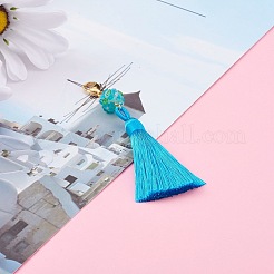 Polyester Tassel Big Pendant Decorations&nbsp;HJEW-JM00426