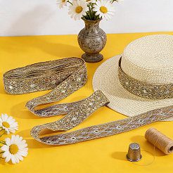 Ethnic Style Polyester Ribbon&nbsp;OCOR-WH0003-084C