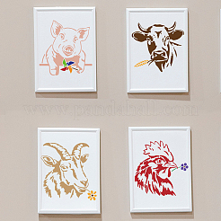 1 Set PET Hollow Out Drawing Painting Stencils&nbsp;DIY-MA0003-15