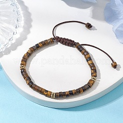 Natural Tiger Eye Braided Bead Bracelets&nbsp;BJEW-JB11114-03
