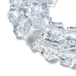 Baking Paint Transparent Glass Beads Strands&nbsp;X1-DGLA-A07-T8mm-KD05