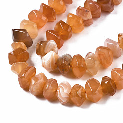 Natural Orange Botswana Agate Beads Strands&nbsp;G-S376-006