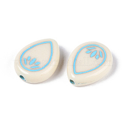 Painted Opaque Acrylic Beads&nbsp;OACR-T029-02V