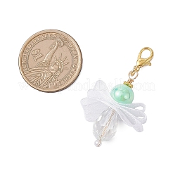5Pcs Angel Glass & Acrylic Pendant Decorations&nbsp;HJEW-JM04180-02