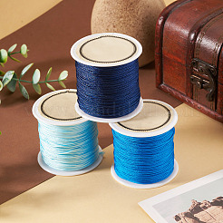3 Rolls 3 Colors Nylon Braided Cord&nbsp;NWIR-TA0001-43A