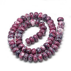 Synthetic Ocean White Jade Beads Strands&nbsp;LS-G-S257-5x10mm-09