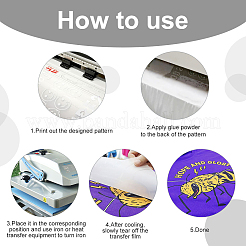 A4 PET Printable Heat Transfer Papers&nbsp;LS-DIY-WH0043-15A