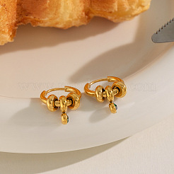 304 stainless steel zirconia earrings high-end durable titanium jewelry for women&nbsp;TD3994-1