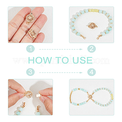 6Pcs 6 Styles Brass Box Clasps&nbsp;KK-NB0003-36