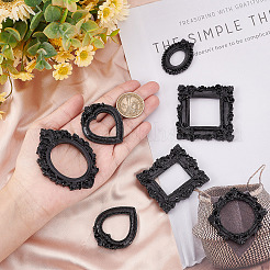 12Pcs 6 Style Resin Picture Frames&nbsp;RESI-CP0001-02