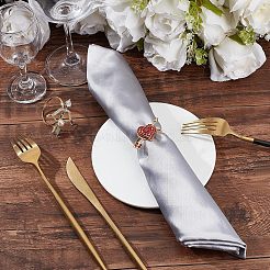 Arrow & Heart Alloy Napkin Rings&nbsp;AJEW-FG0001-69
