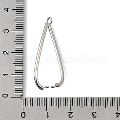Brass Ice Pick Pinch Bails&nbsp;KK-P306-12B-P