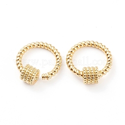 Brass Screw Carabiner Lock Charms&nbsp;X-KK-L197-03G