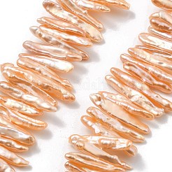 Natural Baroque Keshi Pearl Beads Strands&nbsp;PEAR-P064-03A-03B