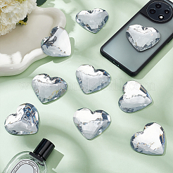10Pcs Flat Back Acrylic Rhinestone Cabochons&nbsp;OACR-FG0001-22B