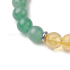 Natural & Synthetic Mixed Gemstone Beads Thread Stretch Bracelets for Women&nbsp;BJEW-JB11249