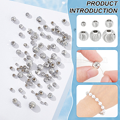 180Pcs 6 Styles Brass Beads&nbsp;KK-BC0013-14P