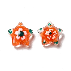 Glass with Enamel Beads&nbsp;LAMP-M011-04C
