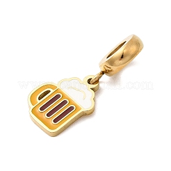 304 Stainless Steel Enamel European Dangle Charms&nbsp;STAS-D153-05D-G