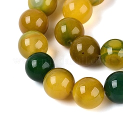 Dyed Natural Agate Beads Strands&nbsp;G-Q606-45A-03