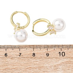 Bowknot with Round Brass Hoop Earrings&nbsp;EJEW-D351-12G