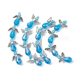 Angel Fairy Shape Electroplate Glass Beads Strands&nbsp;AJEW-JB01173-03