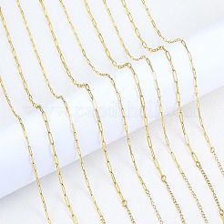 10Pcs 201 Stainless Steel Paperclip Chain Necklaces for Women&nbsp;NJEW-SZ0001-71