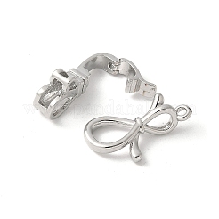 Brass Fold Over Clasps&nbsp;KK-M320-04P