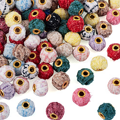 100Pcs Cloth Alloy European Beads&nbsp;FIND-TA0006-74