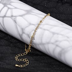 Brass Cable Chain Bracelets for Women&nbsp;BJEW-G735-20G