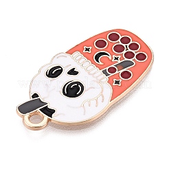 Halloween Alloy Enamel Pendants&nbsp;LS-ENAM-T021-06KCG