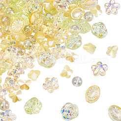 100Pcs 5 Styles Electroplate Glass Beads&nbsp;EGLA-TA0013-37