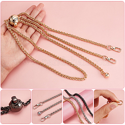 3Pcs 3 Colors Zinc Alloy Wheat Chain Bag Straps&nbsp;FIND-WR0009-19