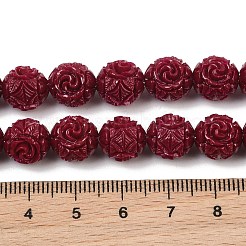 Dyed Synthetic Coral Carved Beads Strands&nbsp;GG-CBA1CDD-04A