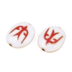Brass Enamel Beads&nbsp;KK-CBA7BFE-01G-03