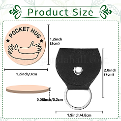 2Pcs 2 Style PU Leather Guitar Clip&nbsp;AJEW-CN0001-21R