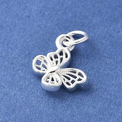 925 Sterling Silver Hollow Butterfly Charms&nbsp;STER-R012-09S