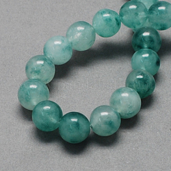Two Tone Natural White Jade Bead Strands&nbsp;G-R165-10mm-05