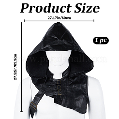 Imitation Leather Headwear for Pirate Costume&nbsp;AJEW-WH0415-61A
