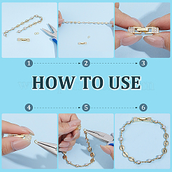 10Pcs Brass Micro Pave Clear Cubic Zirconia Watch Band Clasps&nbsp;KK-PH0014-30G