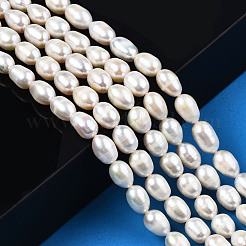 Natural Cultured Freshwater Pearl Beads Strands&nbsp;PEAR-N012-06G