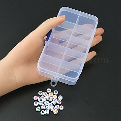 500Pcs 5 Styles Opaque White Acrylic Beads&nbsp;MACR-YW0002-43