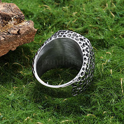 Textured 304 Stainless Steel Finger Rings&nbsp;FS-WG3E048-05