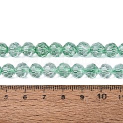 Crackle Transparent Glass Beads Strands&nbsp;GLAA-N068-06A-10