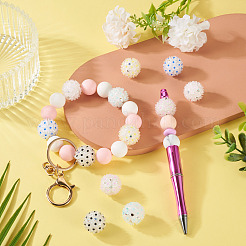 6Pcs 6 Colors Handmade Polymer Clay Rhinestone with Resin Daisy Flower&nbsp;CLAY-TA0001-97