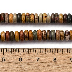 Natural Polychrome Jasper/Picasso Stone/Picasso Jasper Beads Strands&nbsp;G-L624-H04-6x2mm