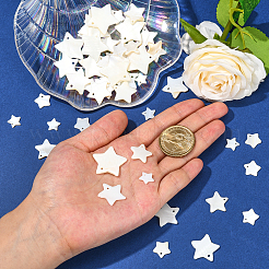 50Pcs 5 Style Freshwater Shell Pendants&nbsp;SHEL-CJ0001-22