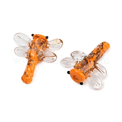 Transparent Lampwork Beads&nbsp;FOIL-I017-01A