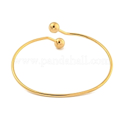 Ion Plating(IP) 304 Stainless Steel Cuff Bangles&nbsp;BJEW-P331-12G